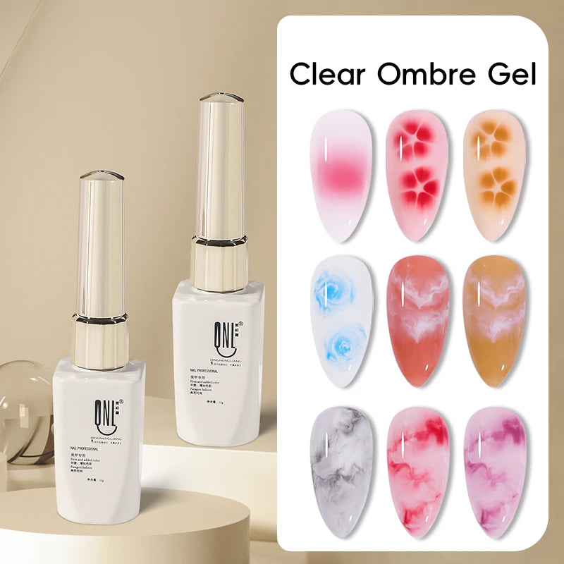 Clear Blooming Gel Polish 12ml UV LED Soak Off Nail Art Semi Permanent