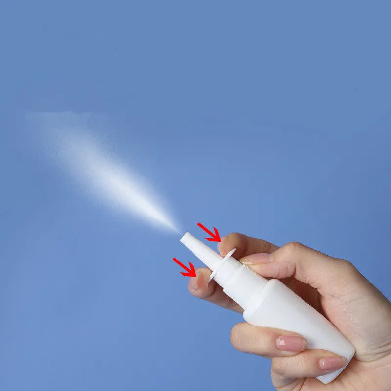 Refillable Nasal Spray Bottles 10ml 20ml 30ml 50ml - Reusable Mist Pump Set