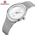 Women's Fashion Dress Quartz Watch Waterproof Stainless Steel Wristwatch