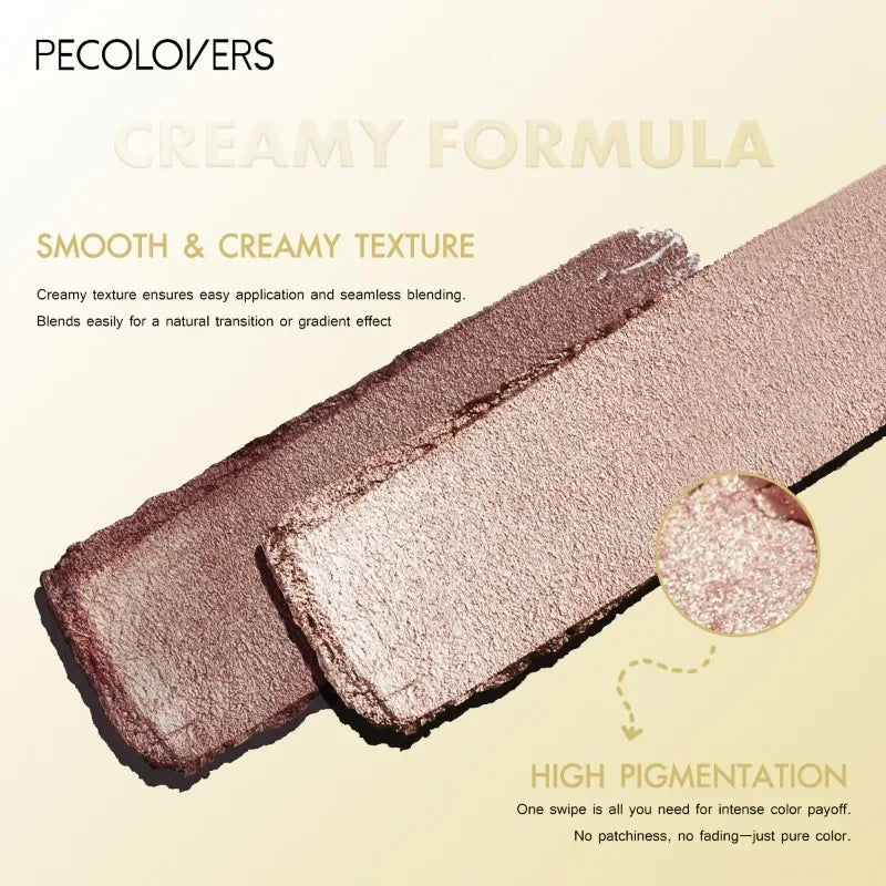 Waterproof Metallic Eyeshadow Stick - Long-Lasting Highlight & Shadow Makeup