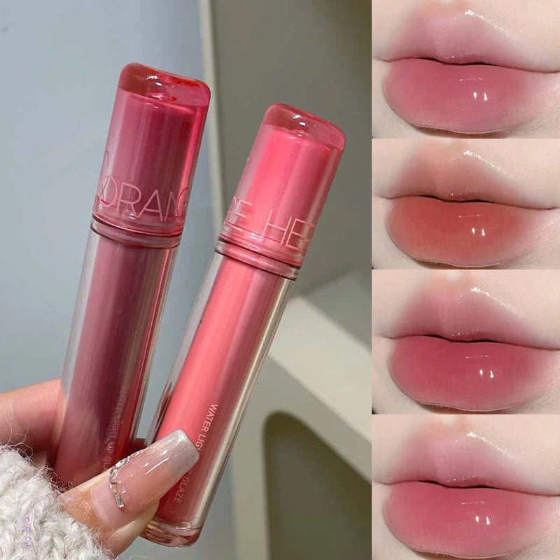 Waterproof Lip Gloss Plumper with Moisturizing Jelly Finish - 8 Colors