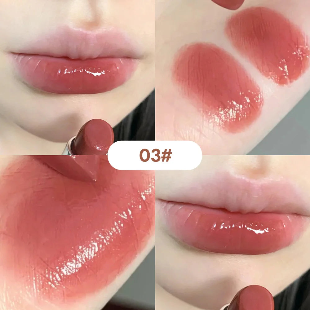 Silky Glossy Lipstick with Water Bomb Moisture - Comfortable Ultra Sheen Lip Balm