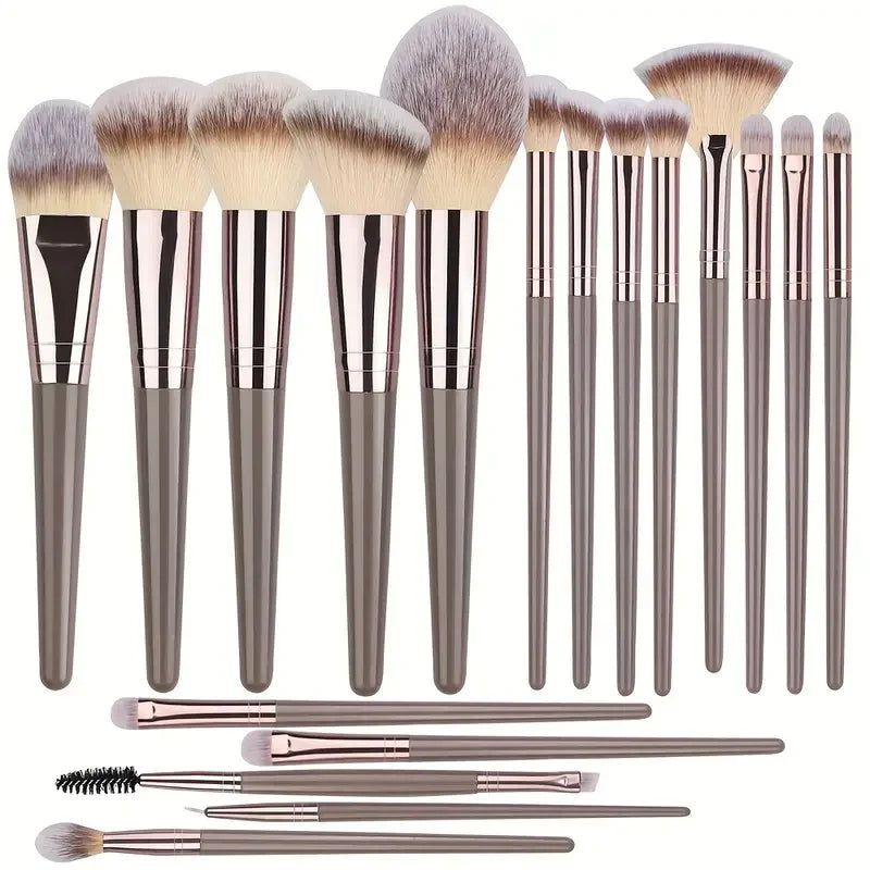 Soft Fluffy Makeup Brush Set - 3-20pcs Cosmetic Tools for Foundation Eyeshadow Blending
