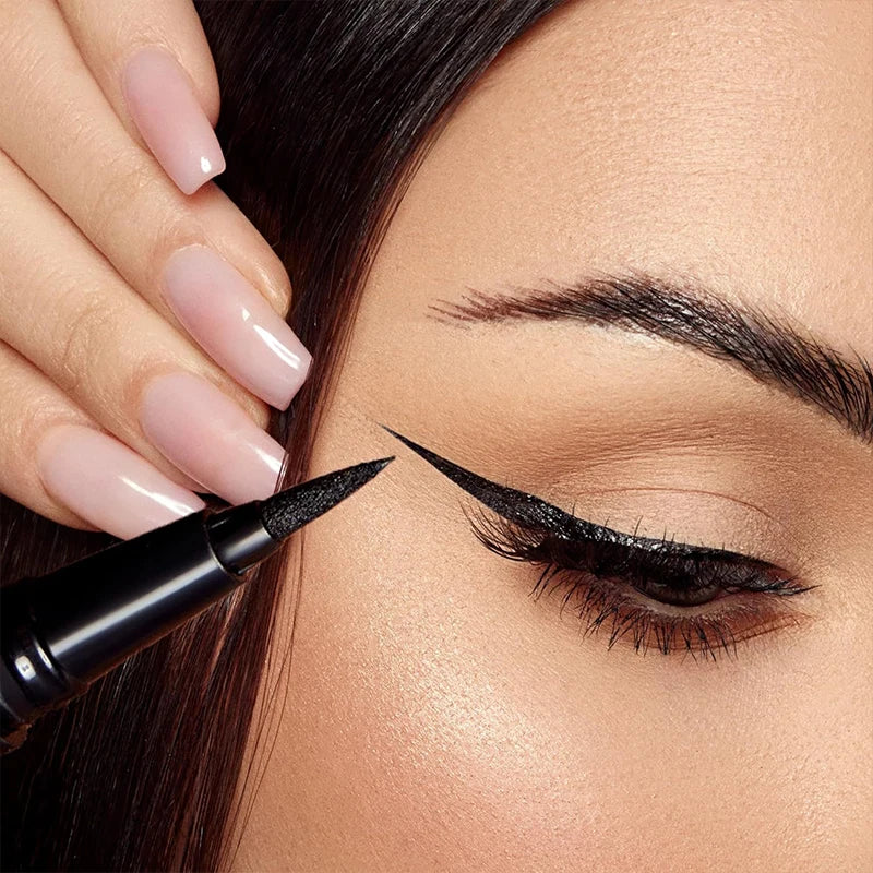 Waterproof Liquid Eyeliner Pen - Ultra-Fine Tip, Quick Dry