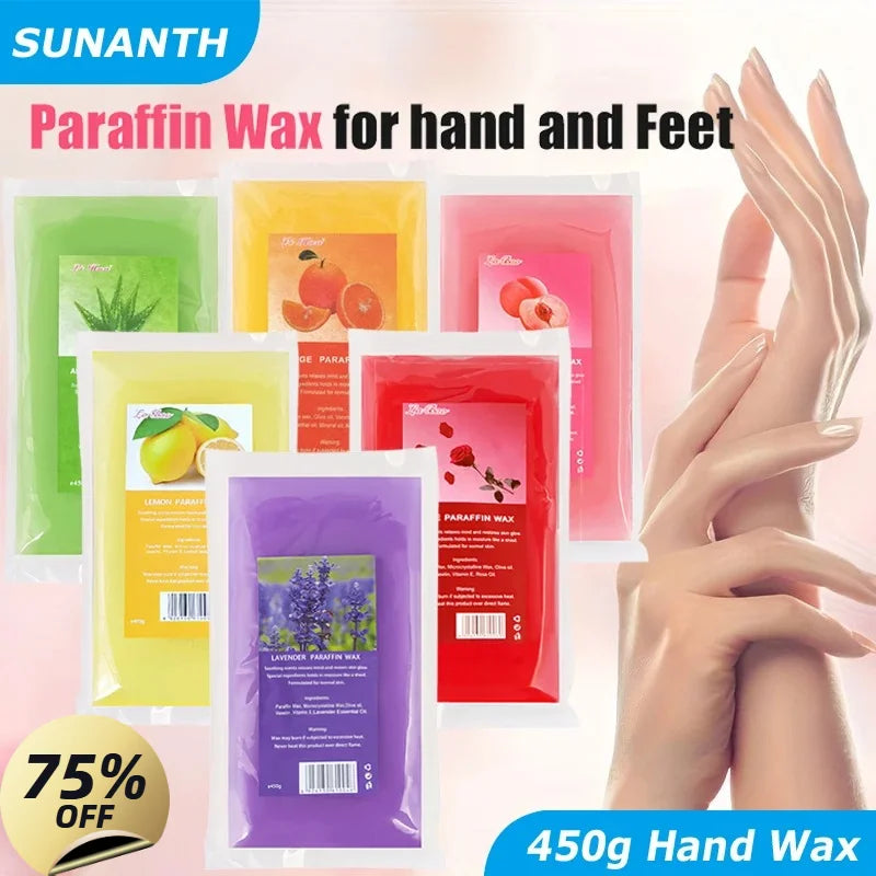 Paraffin Wax Hand & Foot Mask Set - Moisturizing Peel-Off Spa Treatment with Fragrance Options