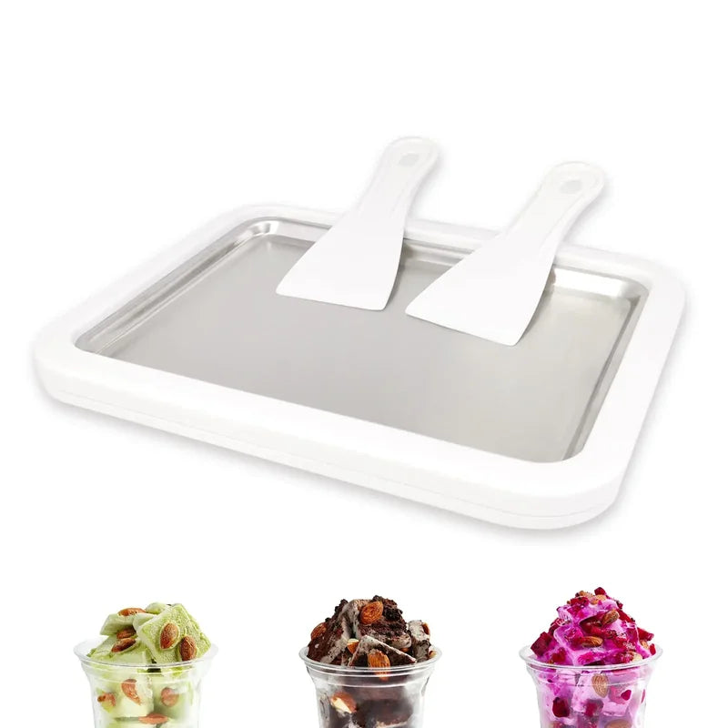 Multifunctional Ice Cream Maker Pan for DIY Frozen Desserts, Yogurt & Gelato
