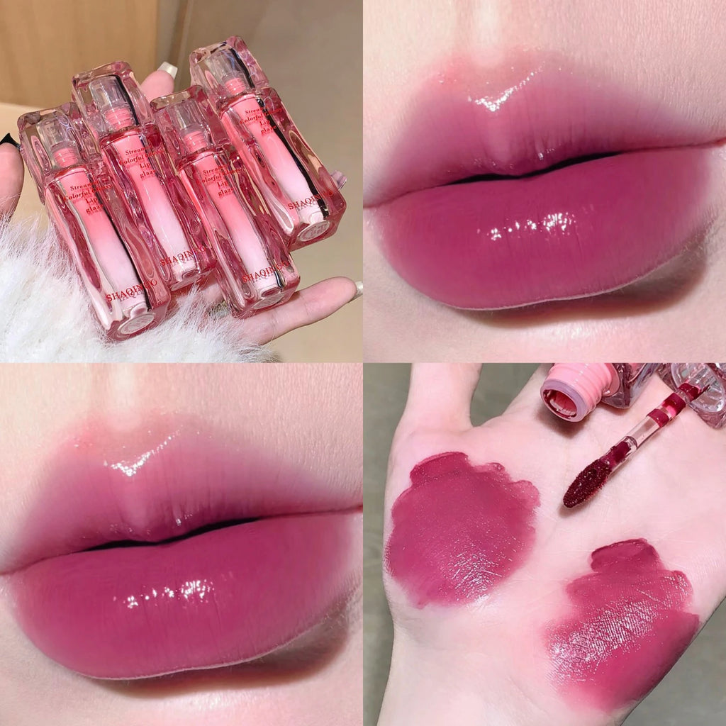 Water Gloss Lip Plumper Lip Gloss Moisturizing Long-Lasting Lip Tint