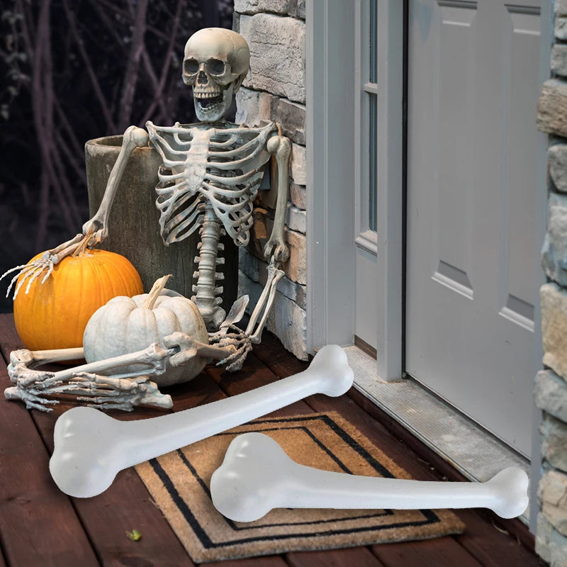 Halloween Fake Bones Skeleton Props Halloween Party Decorations Plastic Set