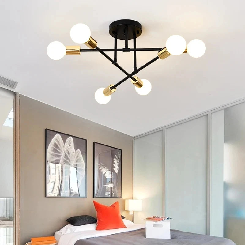 Nordic Minimalist Pendant Light Ceiling Lamp LED Chandelier for Bedrooms Living Rooms