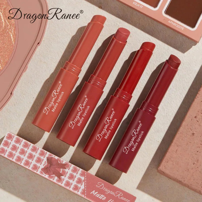 Waterproof Matte Lipstick & Lip Liner Pen Set - Long Lasting, 12 Colors
