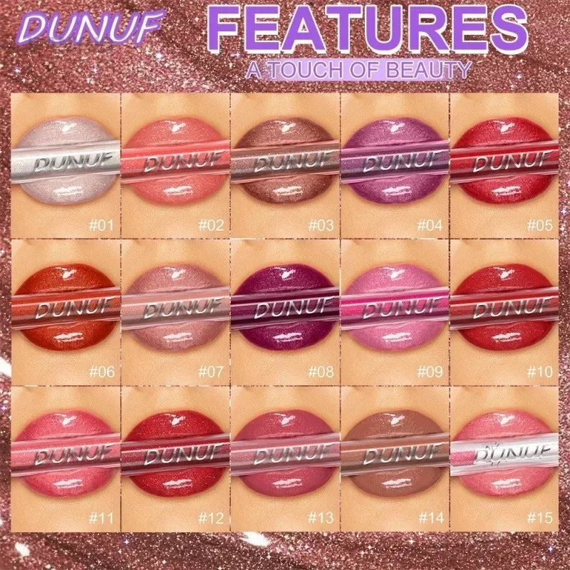 Liquid Lipstick Glitter Lip Gloss Long Lasting Waterproof Moisturizing Lip Tint