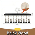 Portable 10-Clip Hat and Closet Organizer Rack - Space Saving Multi-Use Hooks