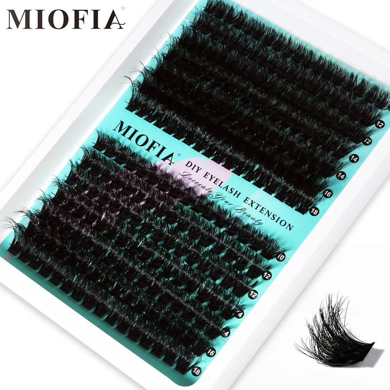 False Eyelash Clusters 5D Fluffy Individual Lashes DIY Extensions Thick 10-18mm