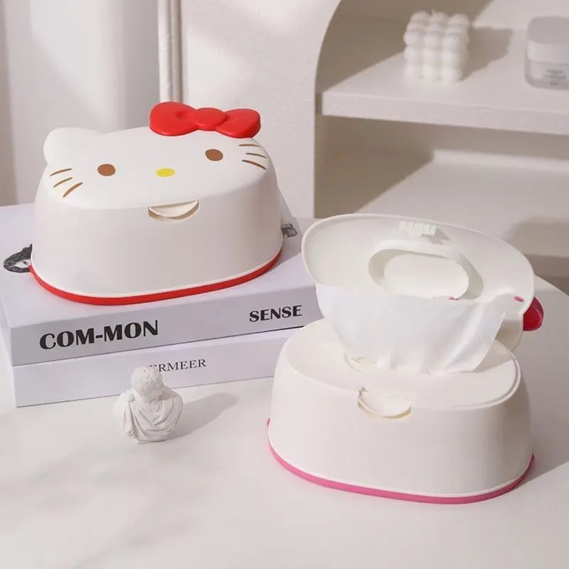 Anime Desktop Tissue Box - Large Capacity Spring Holder Organizer for Home