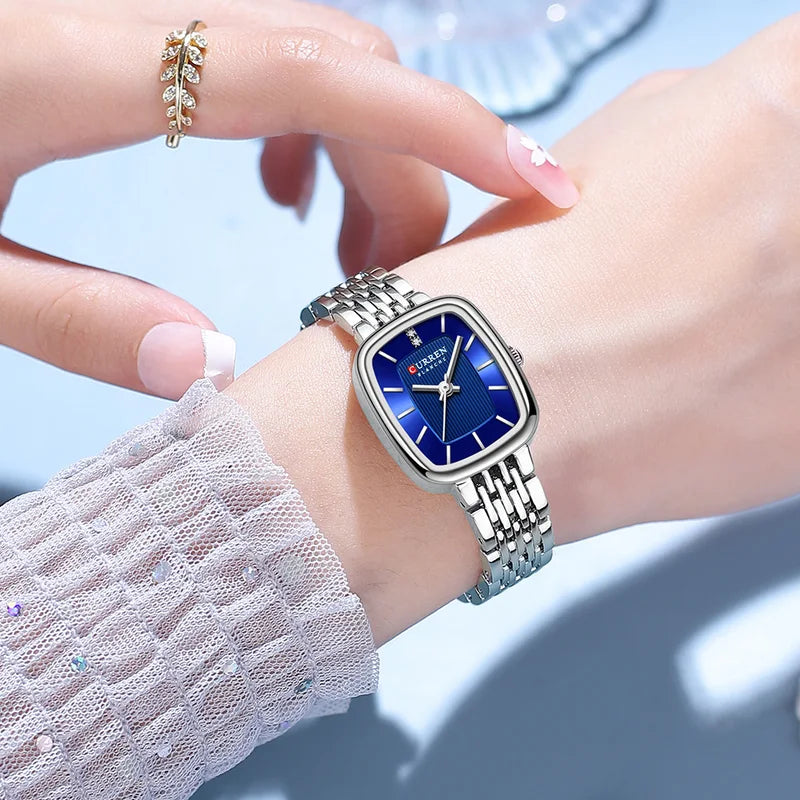 Women's Waterproof Square Watch - Casual Fashion Wristwatch for Ladies