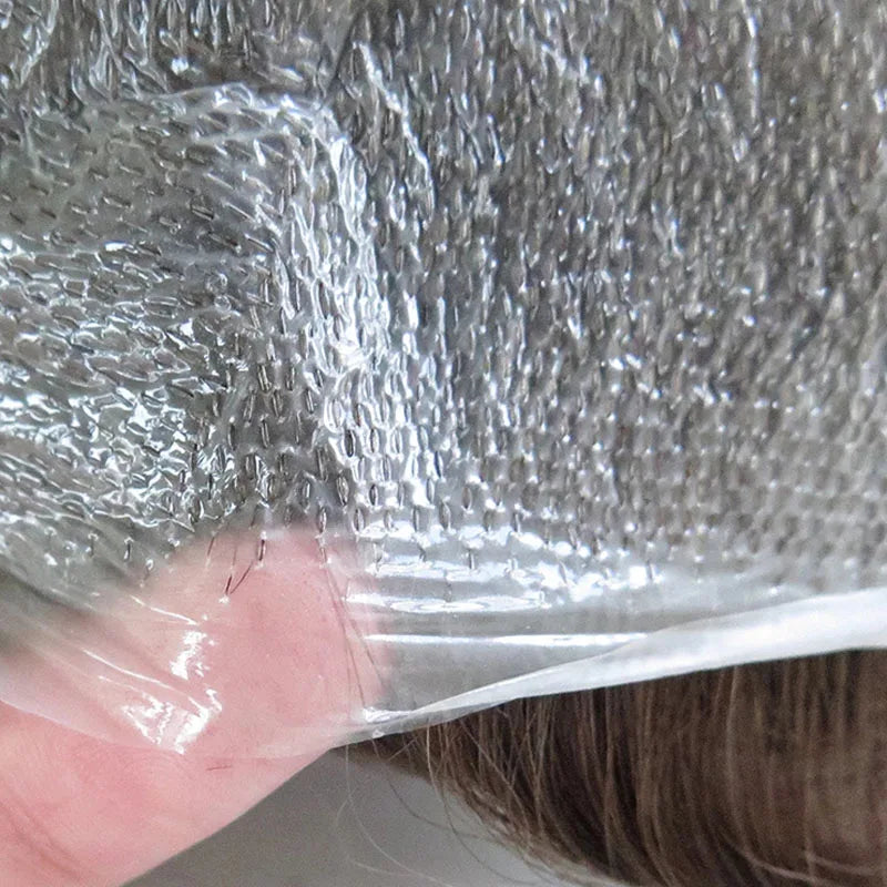 Men's Thin Skin V-Loop Toupee Hair System - Natural Human Hair Prosthesis