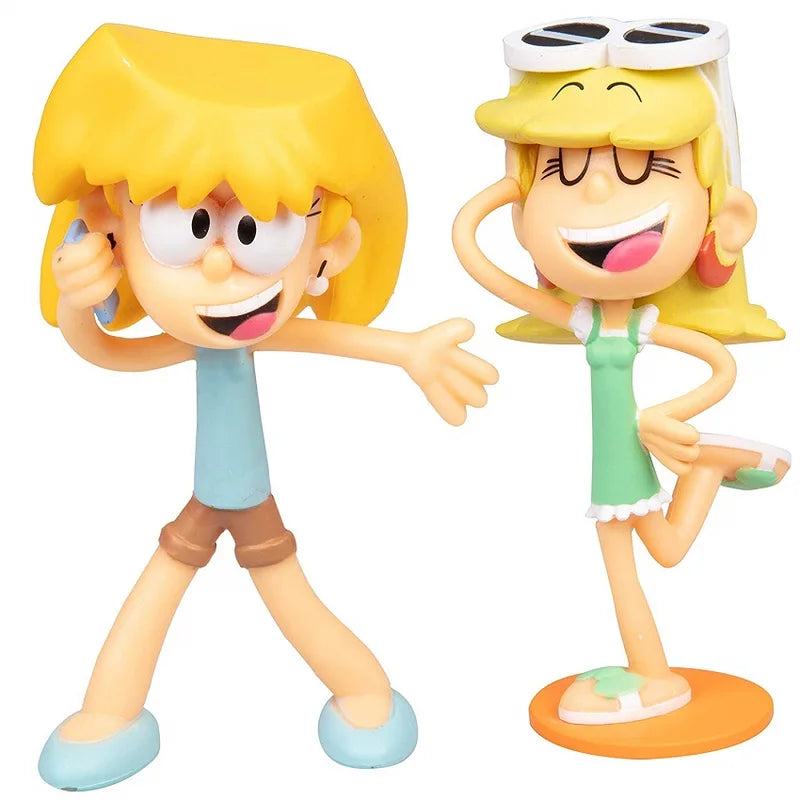 8pcs The Loud House Action Figures Set 5-8cm Collectible Toys