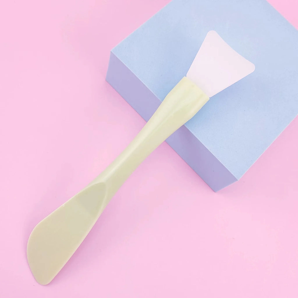 Dual-use Silicone Facial Mask Brush Kit with Adjustable Rod - Skin Care Tool