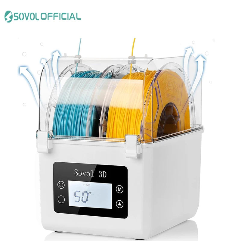 Filament Dehydrator Box for 1.75mm & 2.85mm 3D Printer Filaments Drying Storage