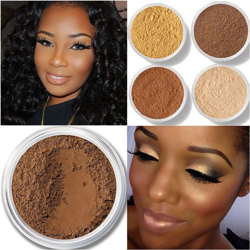Matte Mineral Loose Setting Powder for Face - Oil-Control, Long-Lasting Finish