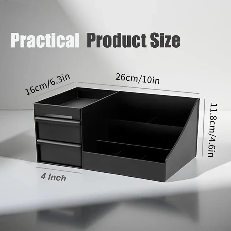 Men's Cologne & Perfume Organizer Stand with Drawers - Bathroom & Dresser Storage