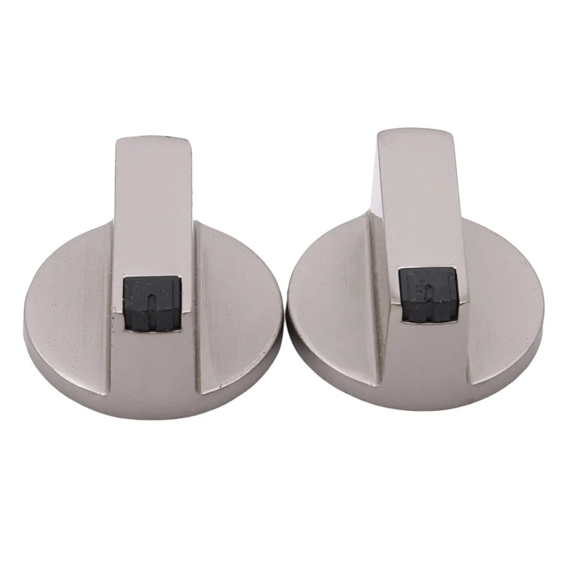 Universal Metal Gas Stove Control Knobs 6mm/8mm for Oven & Cooktop (2 Pack)