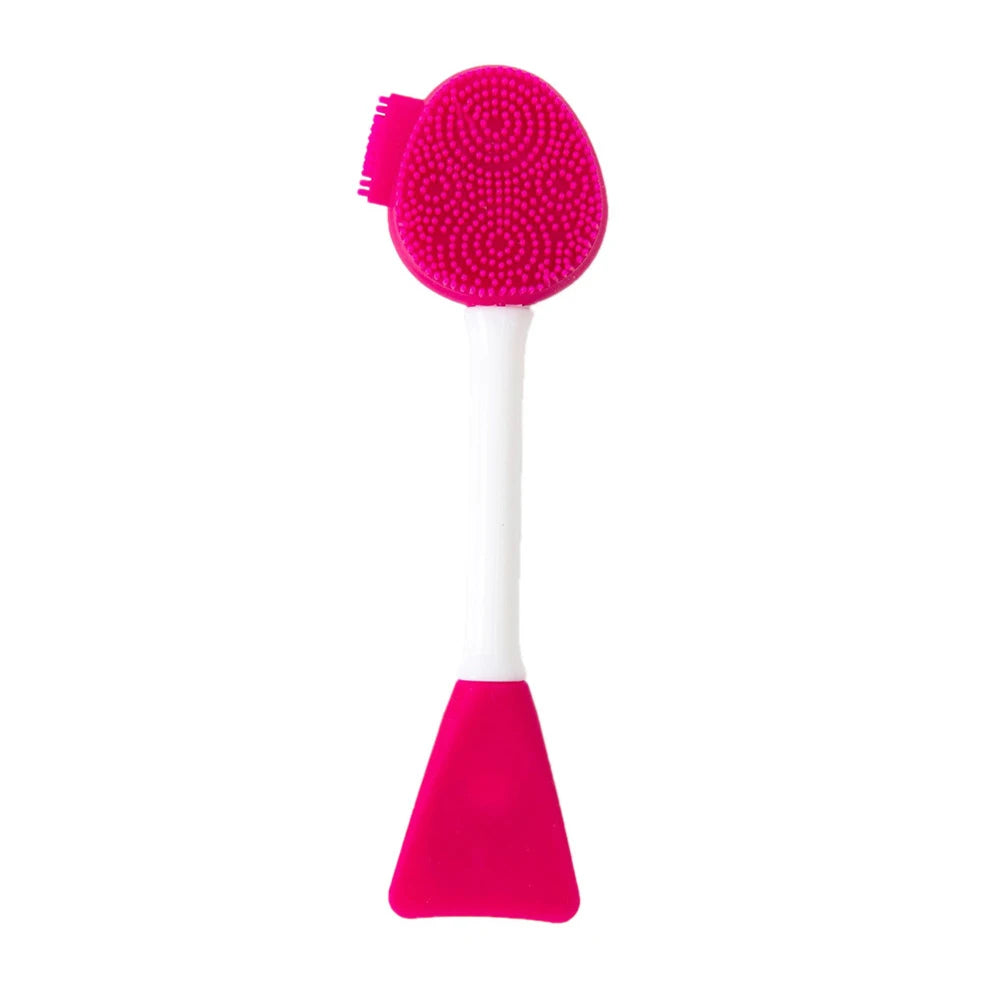 Facial Silicone Brush & Mask Applicator Set - 2-in-1 Spa Skincare Tool
