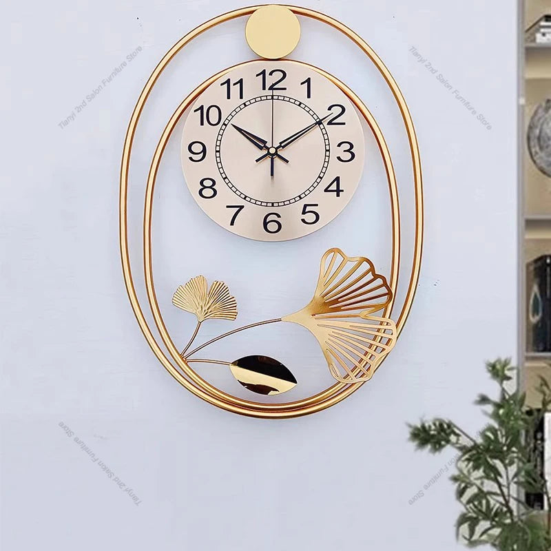 Nordic Style Wall Clocks for Bedroom and Living Room - Silent Quartz Home Decor