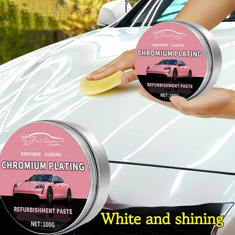 Car Wax Scratch Repair & Gloss Enhancer - Aluminum-Based Brightness Restorer