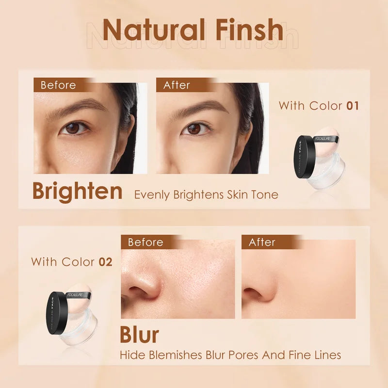 Translucent Loose Face Setting Powder Oil Control Natural Finish Makeup Powder