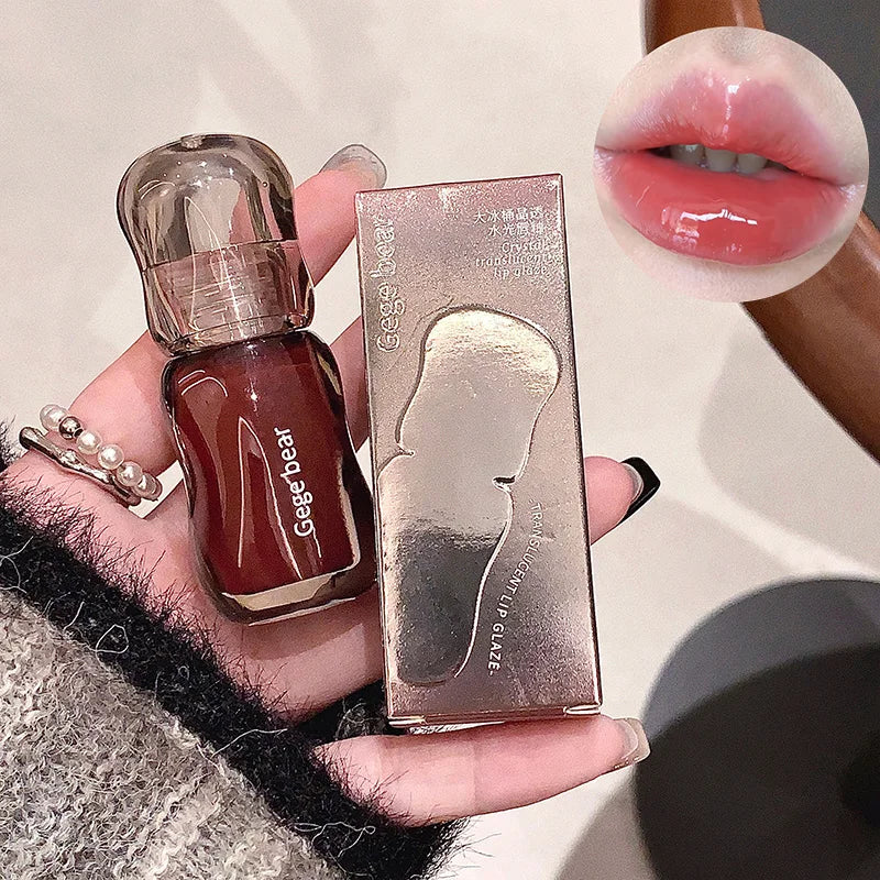 Hydrating Lip Tint with Mirror-Gloss Finish - Youthful Plumping Effect, Winter Formula
