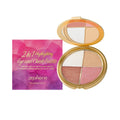 2-in-1 Highlighting Eye & Cheek Palette - Soft Shimmery Tones, Blendable Makeup Kit