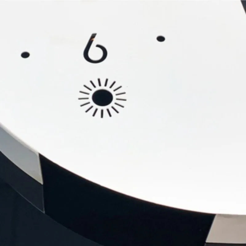 Double-Sided Modern Wall Clock with Pendulum Noiseless Nordic Home Decor