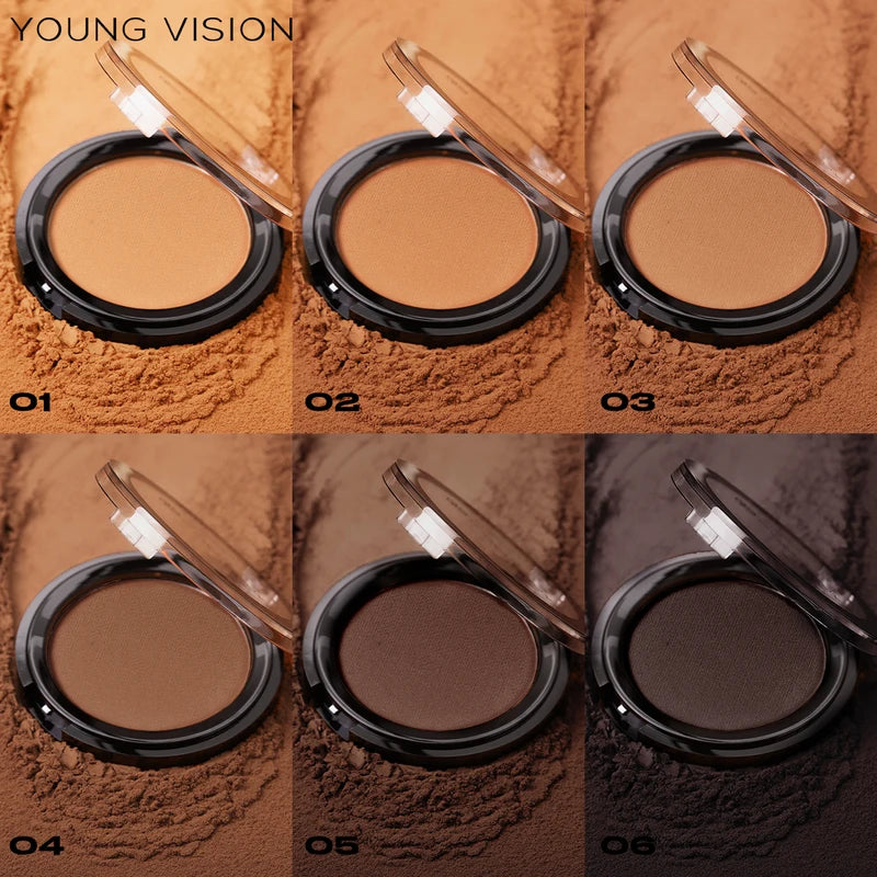 Matte Bronzer Powder Set - Natural Finish Contouring Makeup for Face & Body