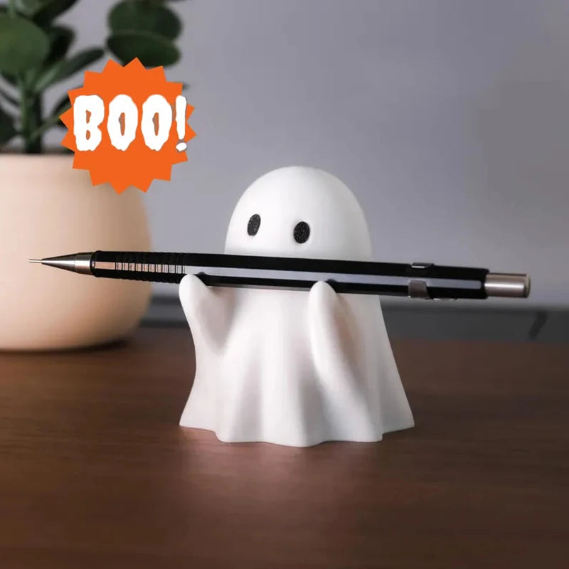 Ghost Pen Holder - Cute Desktop Organizer for Office & Home, Halloween Decor, Creative Gift