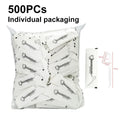 500Pcs Disposable Eco-Friendly Dental Floss Picks with Toothpick End