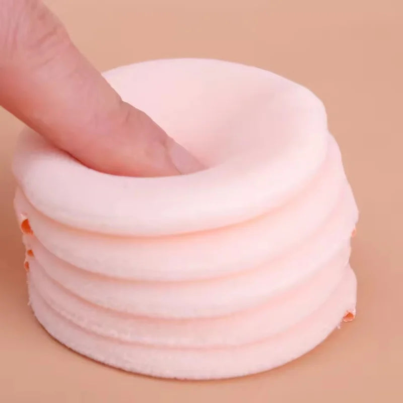 Soft Velvet Makeup Sponge Set - Double-Sided Face Powder Puffs for Wet & Dry Makeup