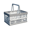 Foldable Plastic Storage Basket for Fruits and Vegetables - Portable, Space-Saving Design
