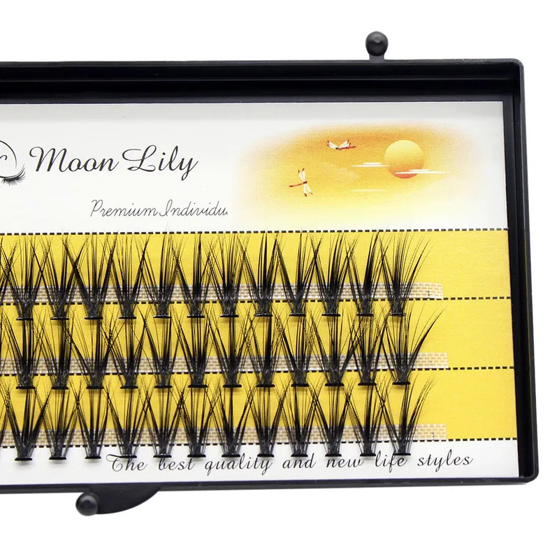 False Eyelash Clusters 3D Volume Effect Mink Silk Long Natural Lashes