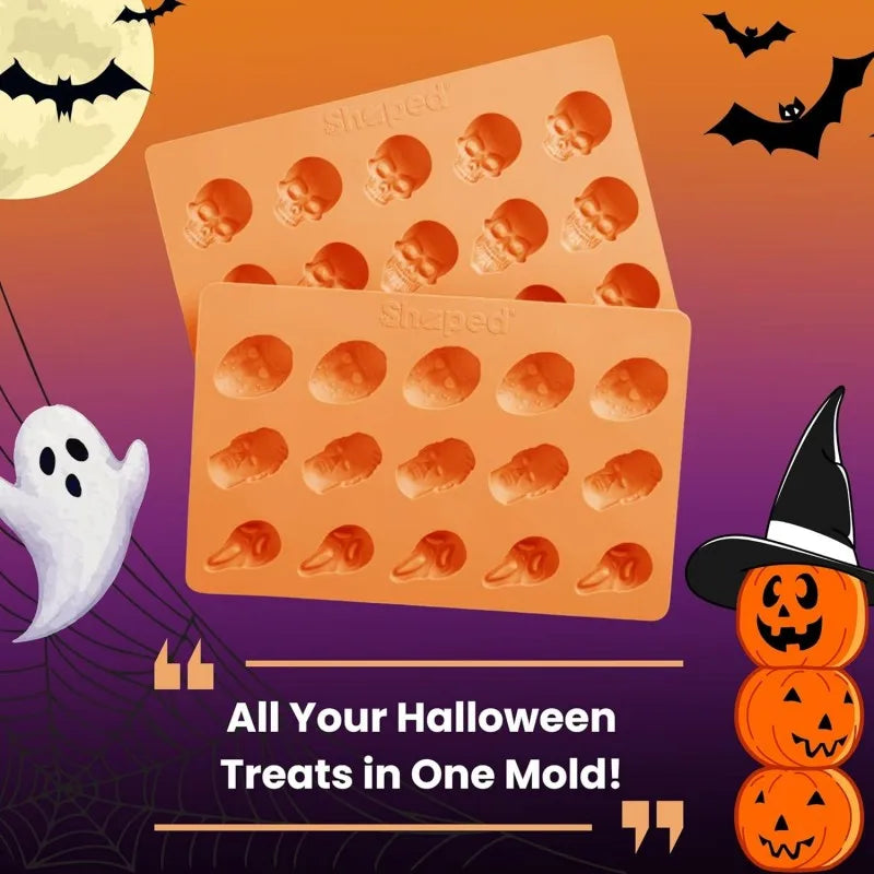 Halloween Horror Movie Character Silicone Molds for Chocolate Candy Resin Crafts