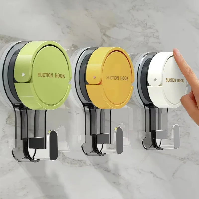 Strong Vacuum Suction Hooks No-Drill Adhesive for Home Bathroom Kitchen Door