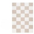 Large Plaid Design Living Room Carpet - Soft Plush Home Floor Mat for Bedroom and Decor