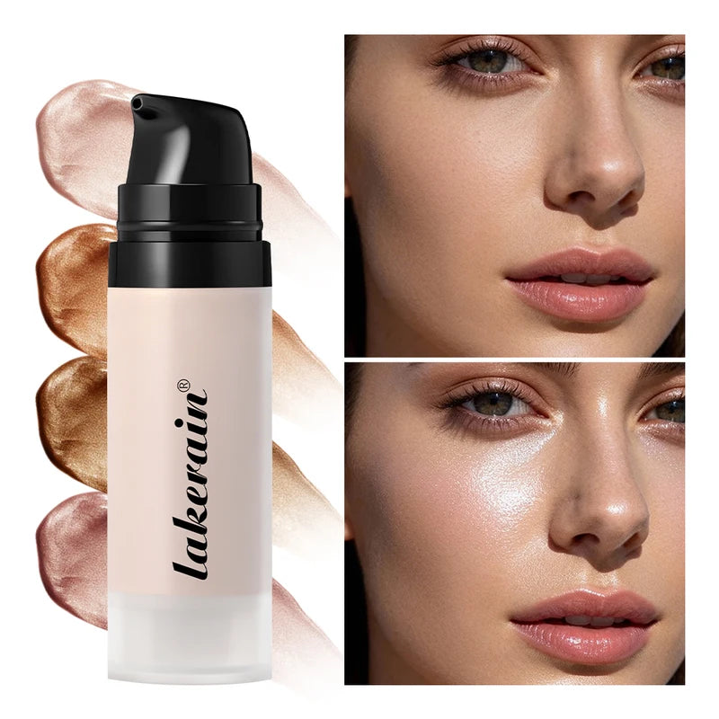 Highlight Dewy Skin Gel Primer for Face & Body - Lightweight Hydrating Makeup Base
