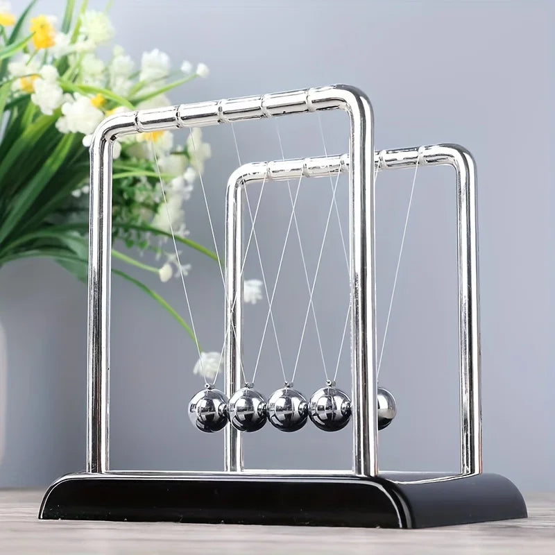 Newton Cradle Metal Balance Balls Desk Toy Stress Relief Home Office Decor