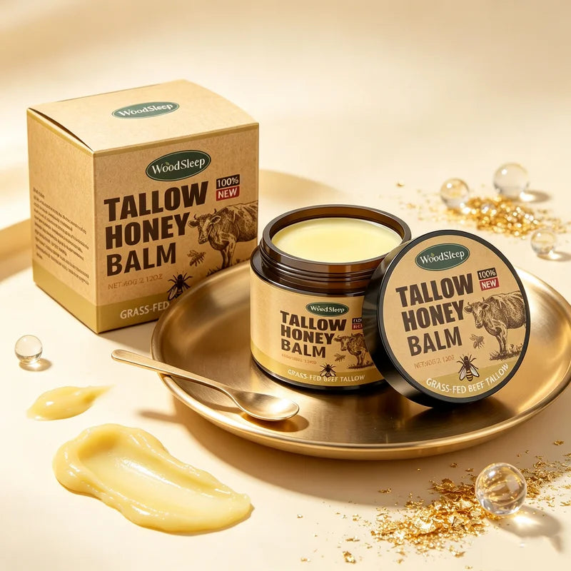 Organic Beef Tallow and Honey Face & Body Moisturizer - Fast Absorption Balm