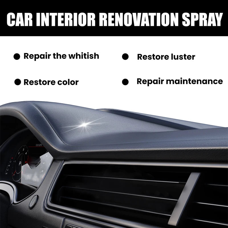 Car Interior Polishing Wax Spray - Remove Stains, Maintain Gloss & Protect Surfaces