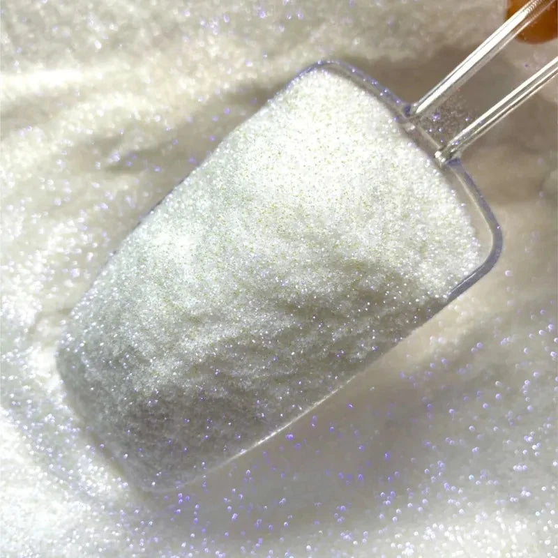 50g Iridescent Nail Glitter Powder - Fine Rainbow Chrome Dust for Nails