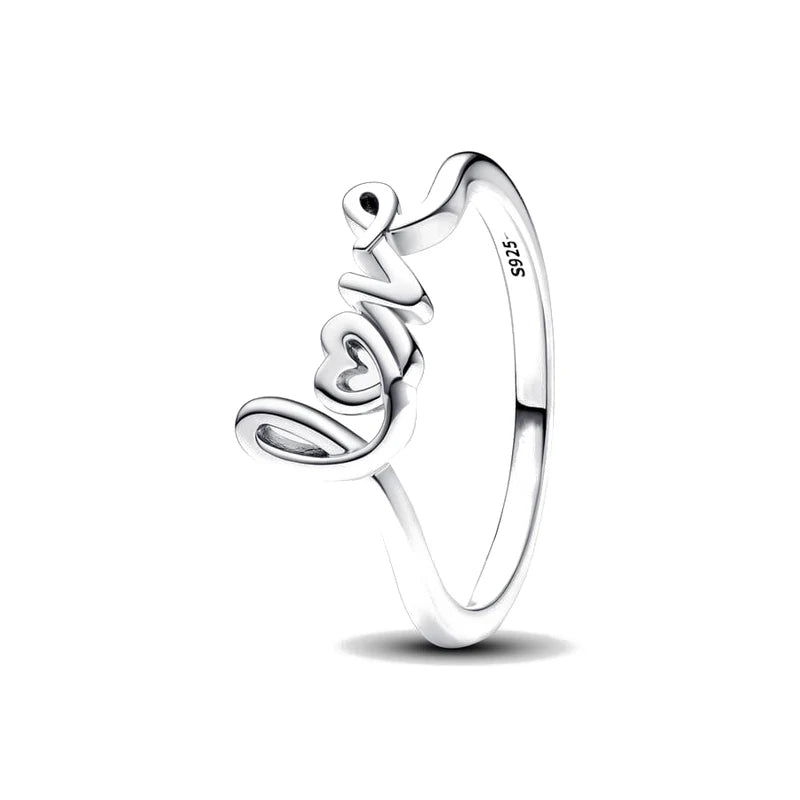 Luxury Sterling Silver Love Arrow Star Wedding Ring Set for Women