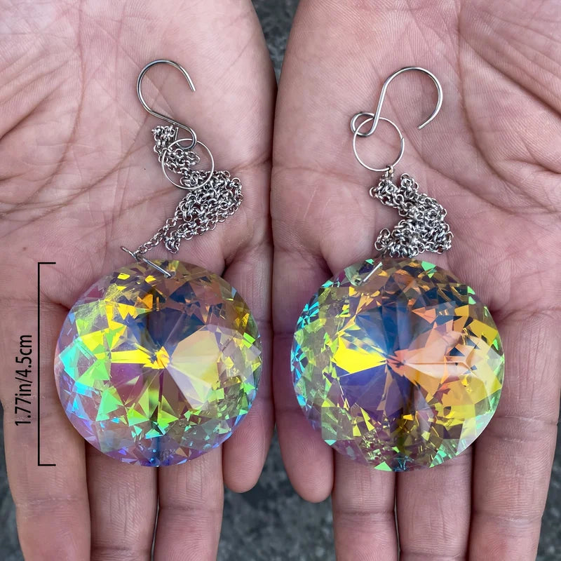 Crystal Solar Rainbow Maker for Windows - 2PCS 45mm Sun Catcher Decor