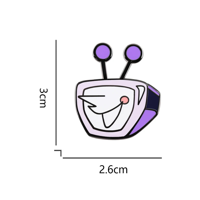 Anime Deltarune Metal Badge Brooch - Cute Cartoon TV Role-Playing Game Accessory